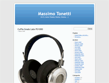 Tablet Screenshot of massimotonetti.com